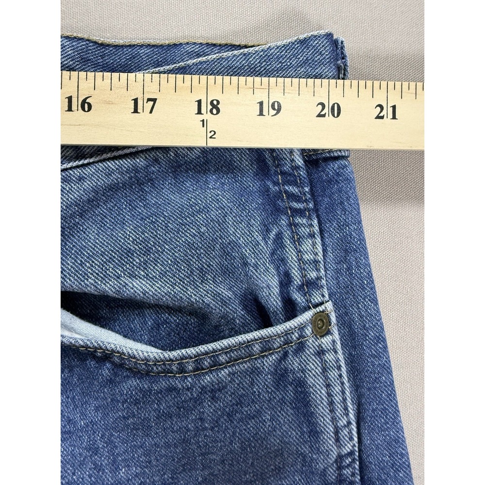 Wrangler Jeans Men's 40X29 Blue Denim Medium Wash Rugged Wear Embroidered W - Picture 10 of 12